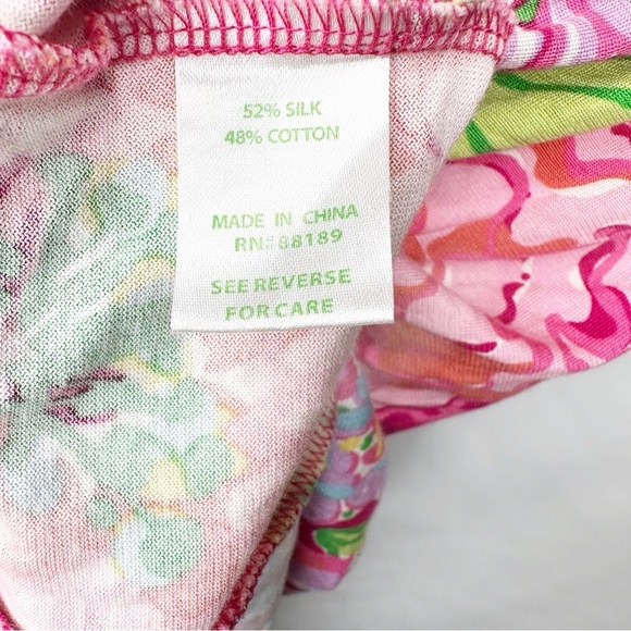 Lilly Pulitzer Jeanie Azalea Silk Cotton Dress Size Medium - Picture 3 of 6